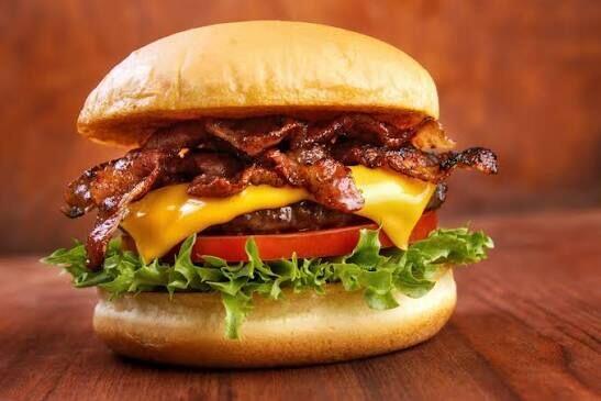 Blue & White Burger